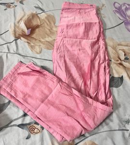 Pink Embroidered coord set