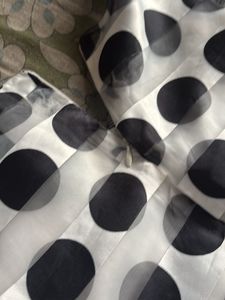 Chic Polka Dot Sheer Overlay Dress