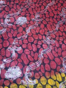 Vibrant Printed Saree with Embellishments