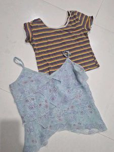 2-Piece Cute Tops Bundle
