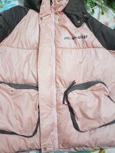 Stylish Two-Tone Puffer Jacket