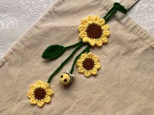 Sunflower Crochet Tote Bag