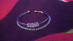 Elegant Crystal Bangle Bracelet