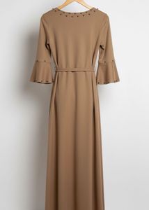 Elegant Brown Maxi Long Dress🧋