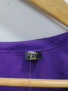 Elegant Purple Embroidered Kurta