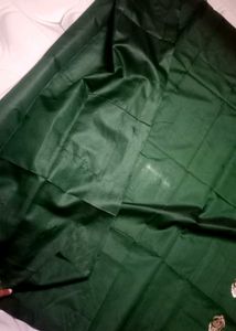 Emerald Green Banarasi Silk Saree