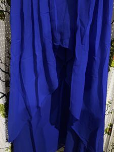 Royal Blue Embellished Anarkali Gown