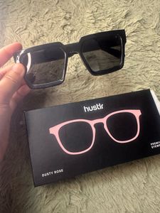 Vintage Unisex Stylish Black Square Sunglasses