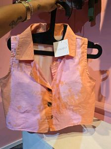 Stylish Tie-Dye Sleeveless Top