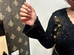 Embellished Black Cardigan👀🦅