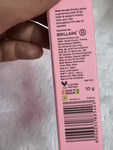 Brillare Strawberry Lip Balm is a natural, vegan l