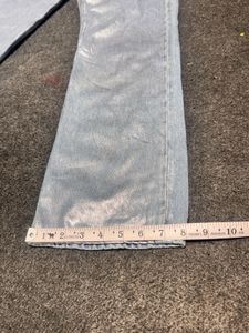 Zara Statement Silver Metallic Jeans -Turkey Denim