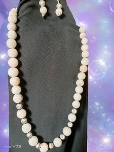 Original Hakik Pure Silver Beaded Necklace