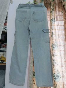 Light Wash Cargo Jeans