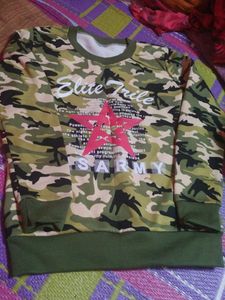 Cool Camo Print Sweatshirt