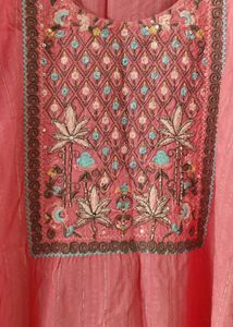 Pink Embroidered Kurta