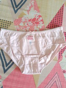 Cute Pink Briefs with "Smile Happy" Print