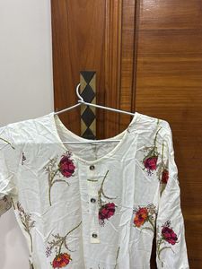 Floral Print Kurta
