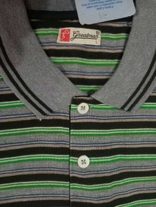 Men's Striped Polo T-Shirt..