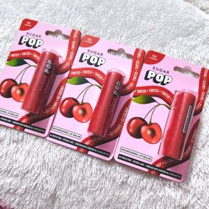 Sugar Pop Nourishing Lip Balm - Cherry Tinted 3
