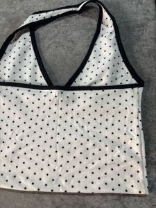 Polka Dot Halter Neck Top