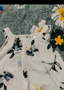 asthetic Floral Print Sleeveless Top