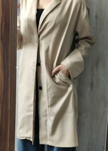 Oversized Beige Blazer