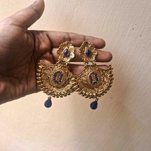 Antique Gold With Deep Royal Blue