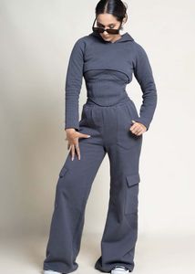 Stylish Grey Corset Top