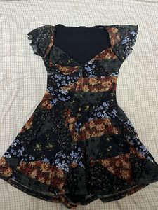 Floral Patchwork Romper