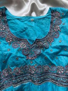 Beautiful Blue Ethnic Kurti