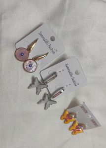 Beautiful Earings (Combo Of 3 Pair)