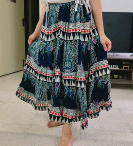 Paisley Odyssey Maxi Skirt