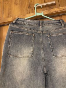 SAVANA Light Wash Wide Leg Jeans