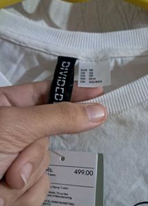 White Graphic Print Tee