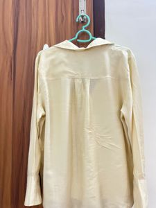 Elegant Cream Button-Up Shirt
