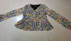 Floral Peplum Top
