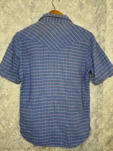 Levi's Blue Plaid Short Sleeve Shirt