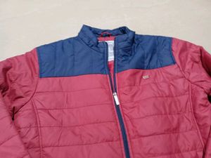 Stylish Color Block Padded Jacket, M Size