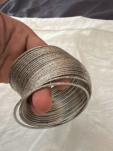 Set of Silver Tone Bangles