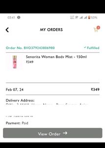 New Bellavita Senorita Luxury Collection Body Mist