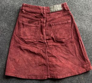 Corduroy A-Line Skirt