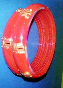 Red &amp; Gold Decorative Bangles