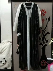 Elegant Striped Abaya