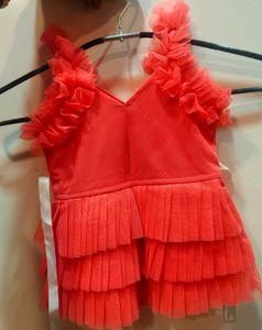 Ruffled Coral frock