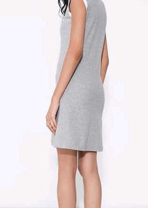 Sleeveless Polo Collar Dress