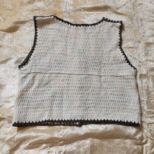 Crocheted Floral Vest