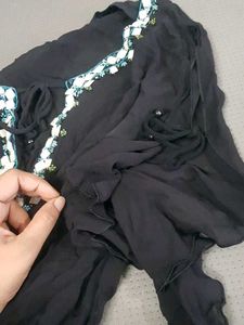 See Through Chiffon Long Top