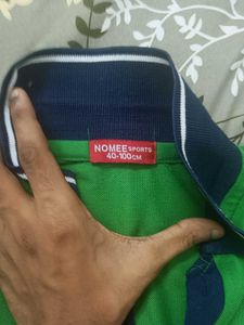 Green T-Shirt Length-100cm breadth-40cm
