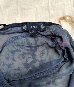 Backless Iris Hot Grey Bodysuit